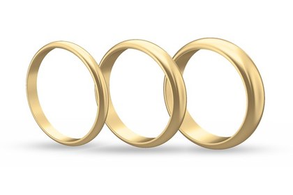 Half round wedding bands in slim, medium and wide